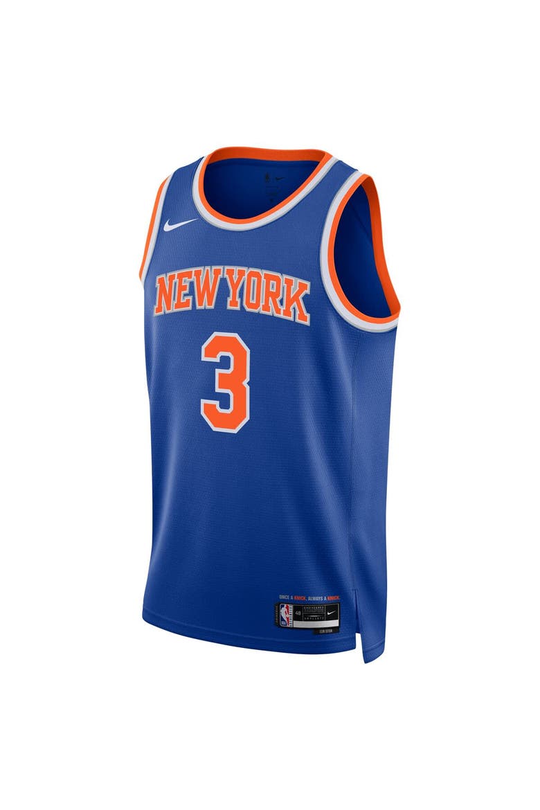 Unisex Nike Josh Hart Blue New York Knicks Swingman Player Jersey - Icon Edition, Alternate, color, Blue