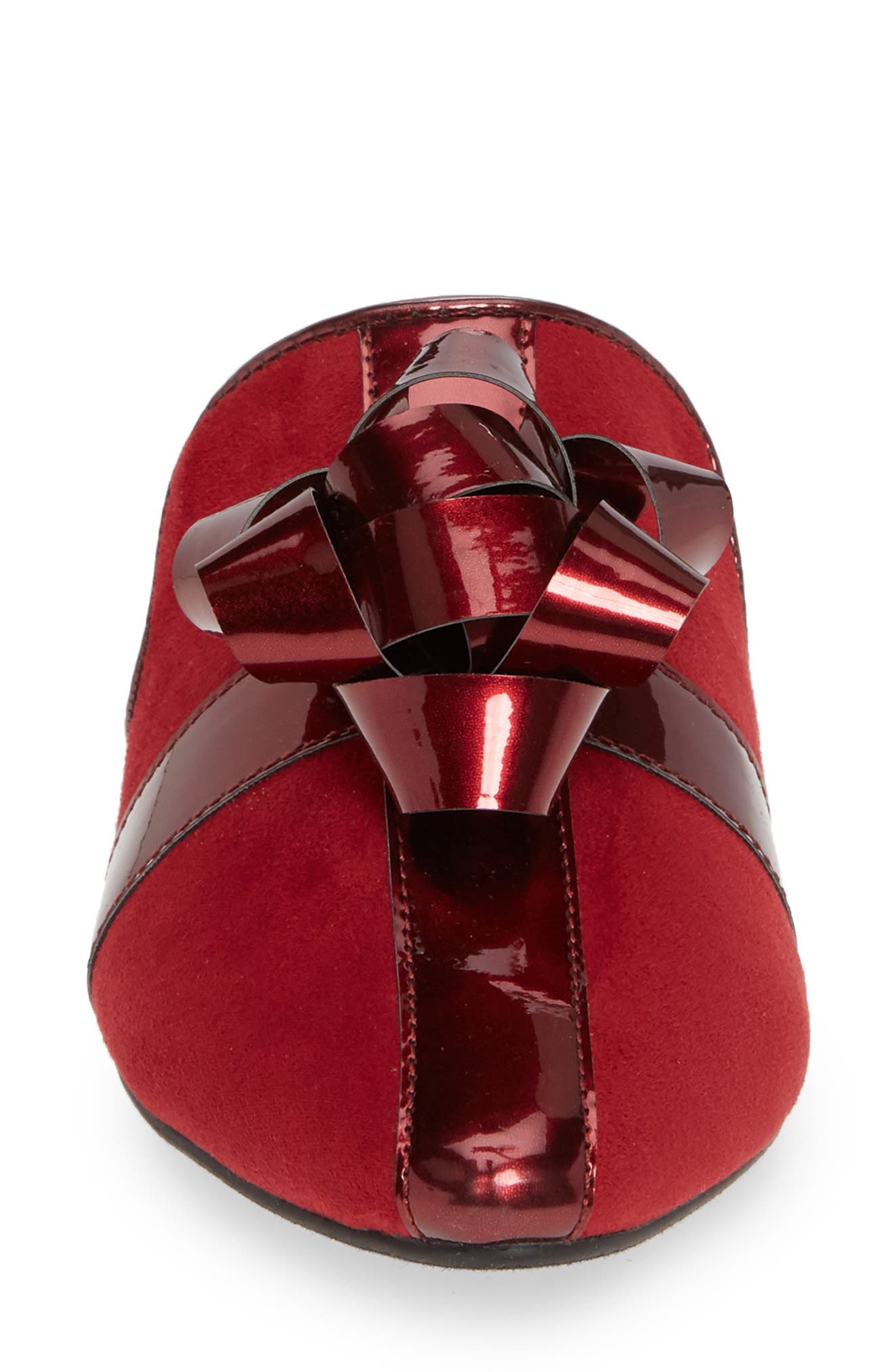 The Stephanie Mule, Alternate, color, MULBERRY FAUX LEATHER