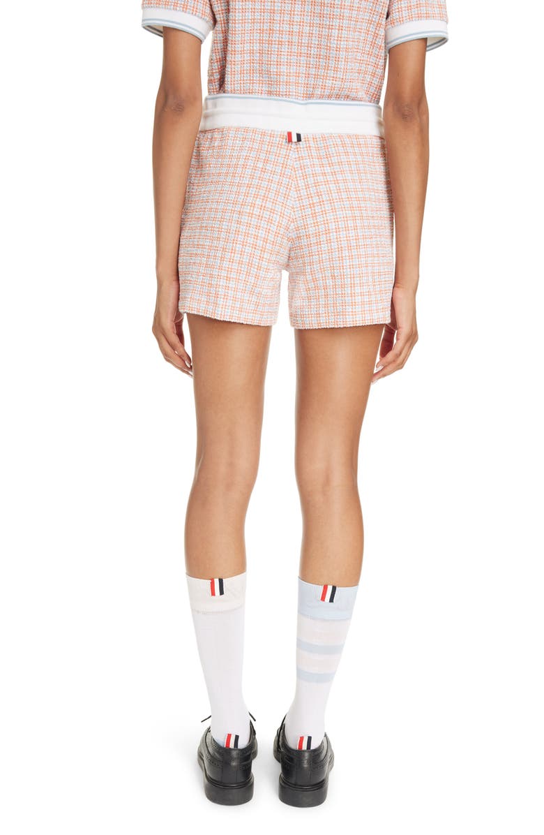 Thom Browne Check Tweed Shorts, Alternate, color, 