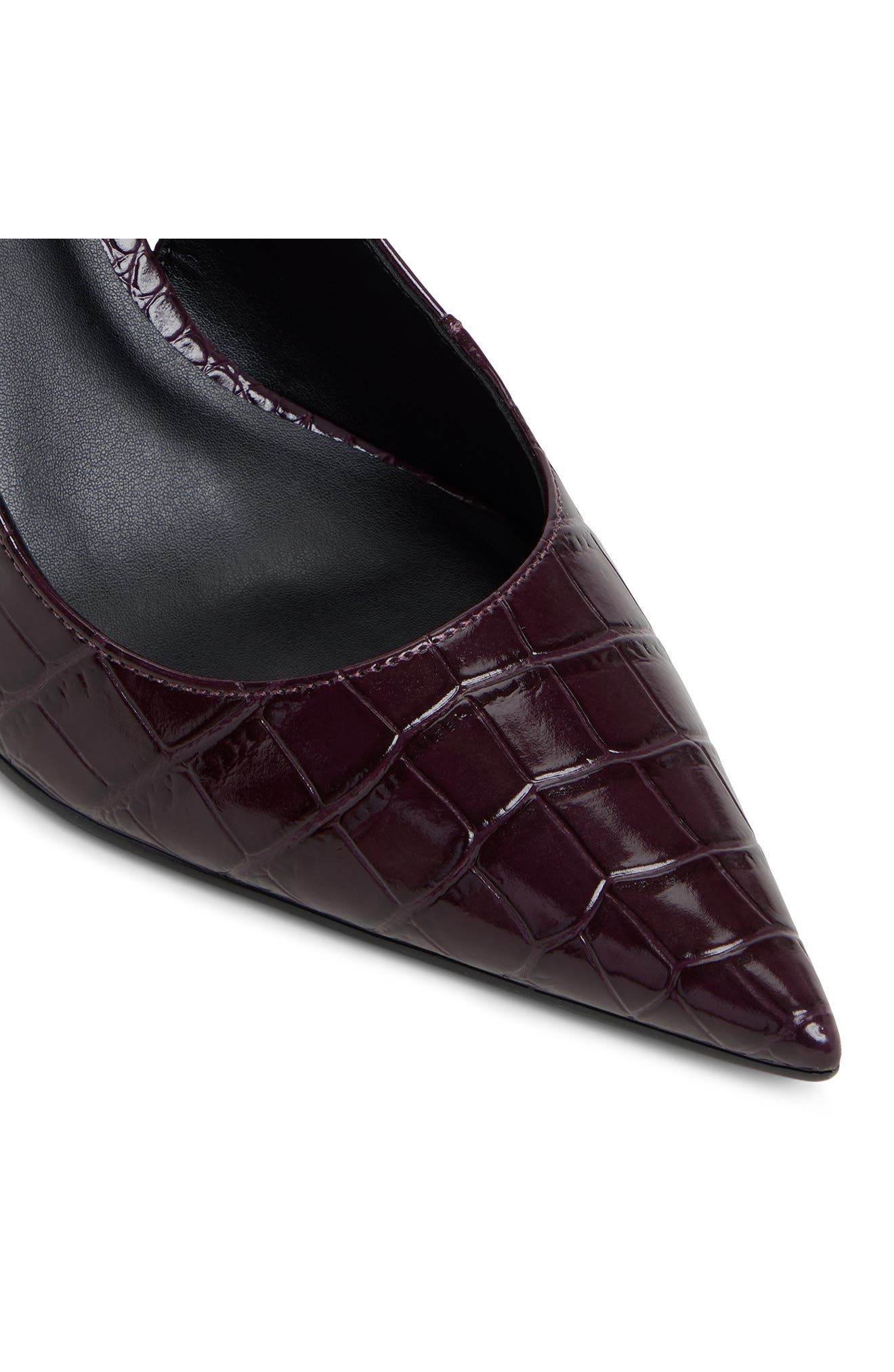 Seralina Pointed Toe Slingback Pump, Alternate, color, BORDO