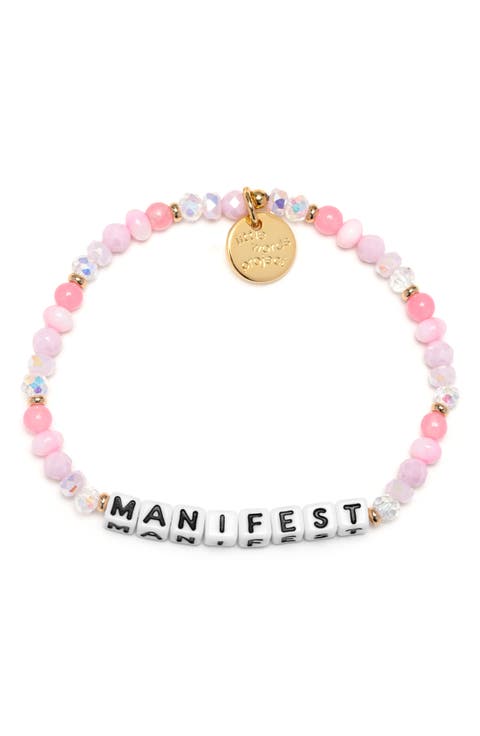 Manifest Beaded Stretch Bracelet