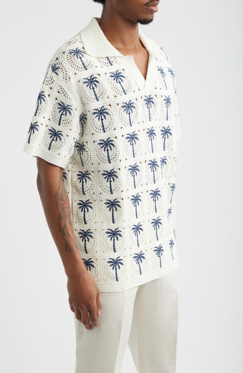 MAVRANS Palm Beach Crochet Polo, Alternate, color, 