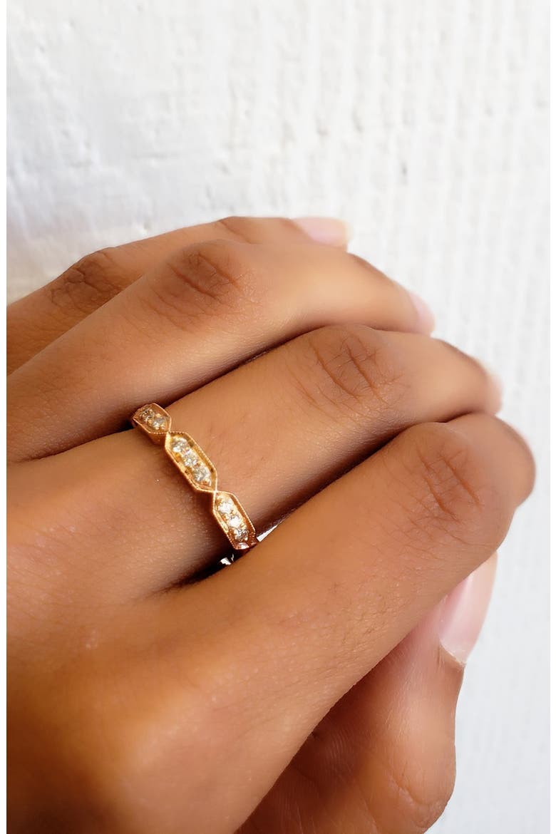 Art Deco Diamond Band Ring, Alternate, color, GOLD