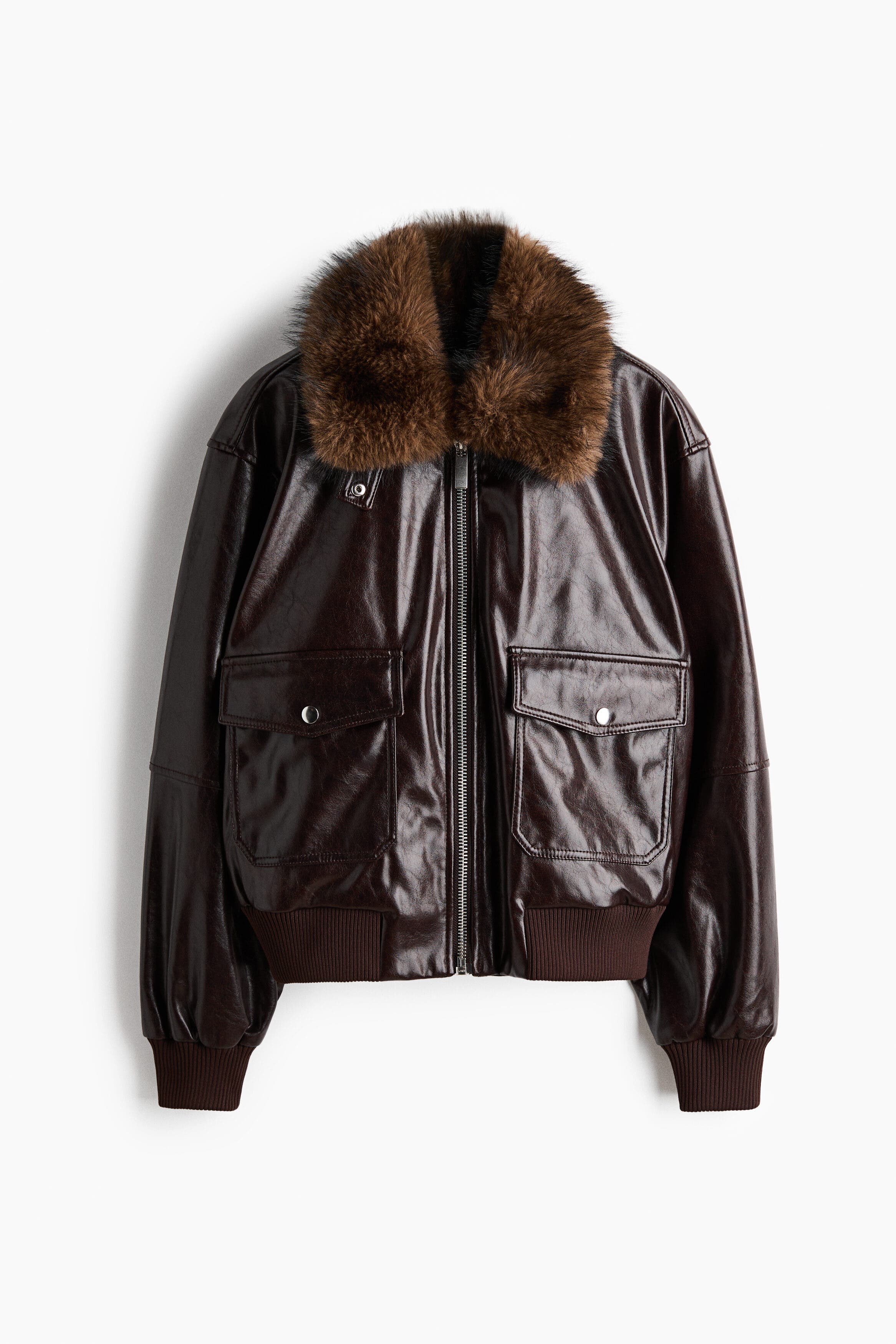 Detachable-collar Coated Jacket