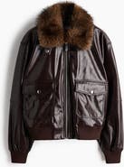 H&M Detachable-collar Coated Jacket