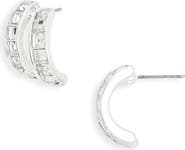 NORDSTROM RACK Crystal Double Huggie Hoop Earrings