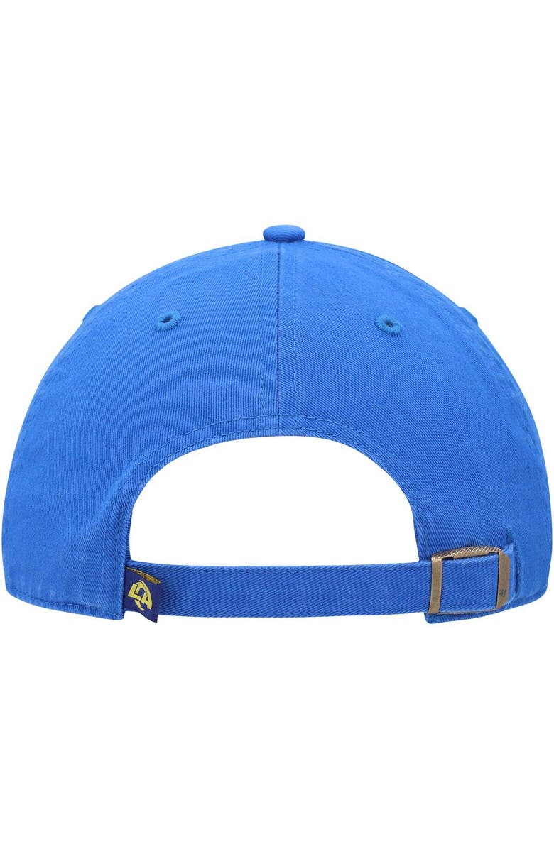'47 Men's '47 Royal Los Angeles Rams Clean Up Primary Logo Adjustable Hat, Alternate, color, Royal