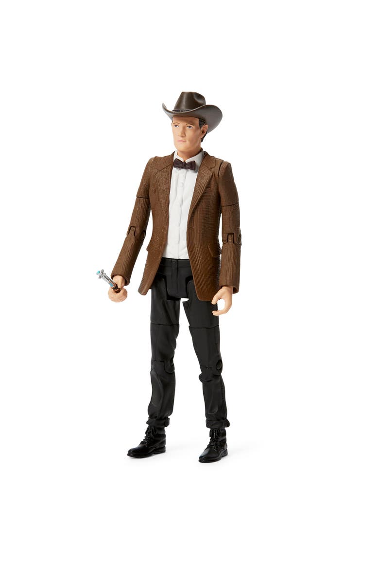 Toynk Doctor Who 11th Doctor in Cowboy Hat 5.5" Action Figure, Alternate, color, Brown