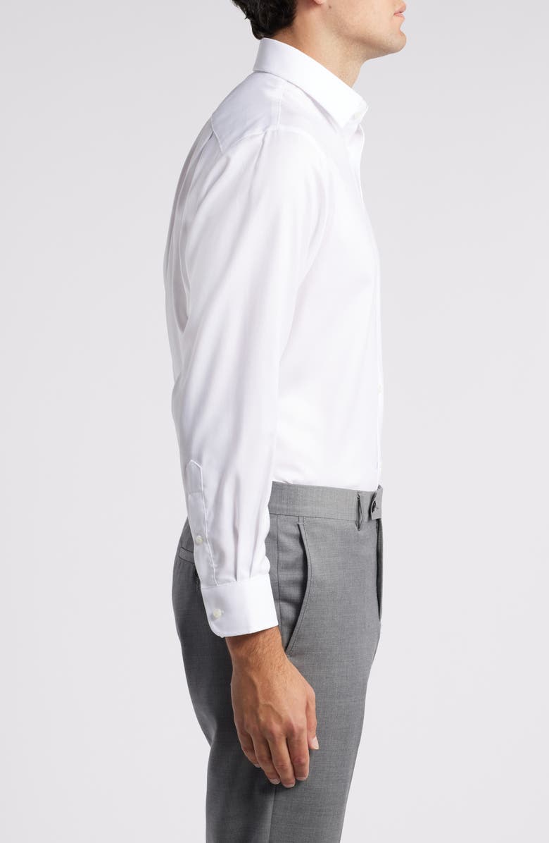 Nordstrom Traditional Fit Cotton Oxford Non-Iron Dress Shirt, Alternate, color, White Royal Oxford