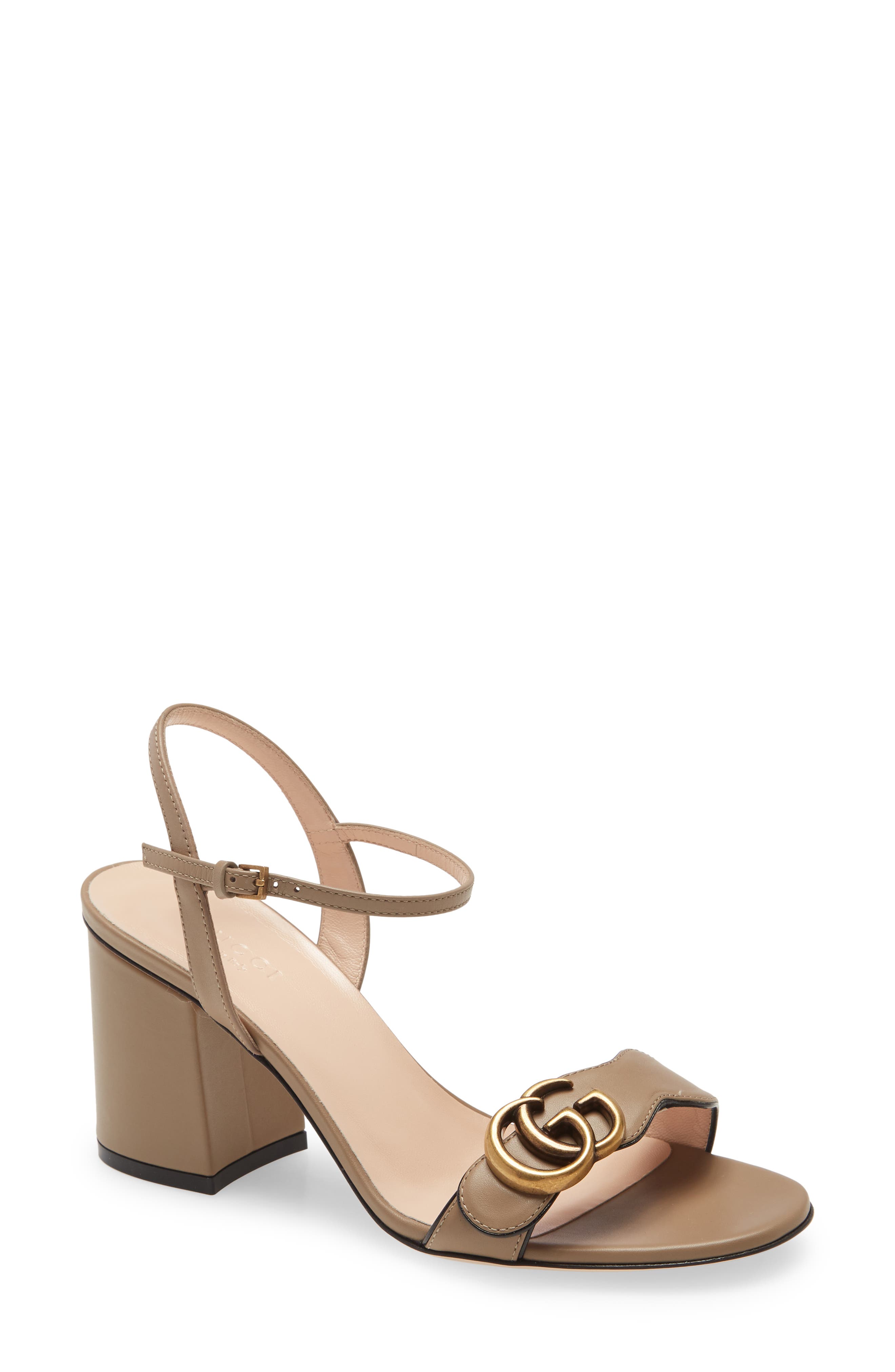 GG Quarter Strap Sandal, Main, color, MUD