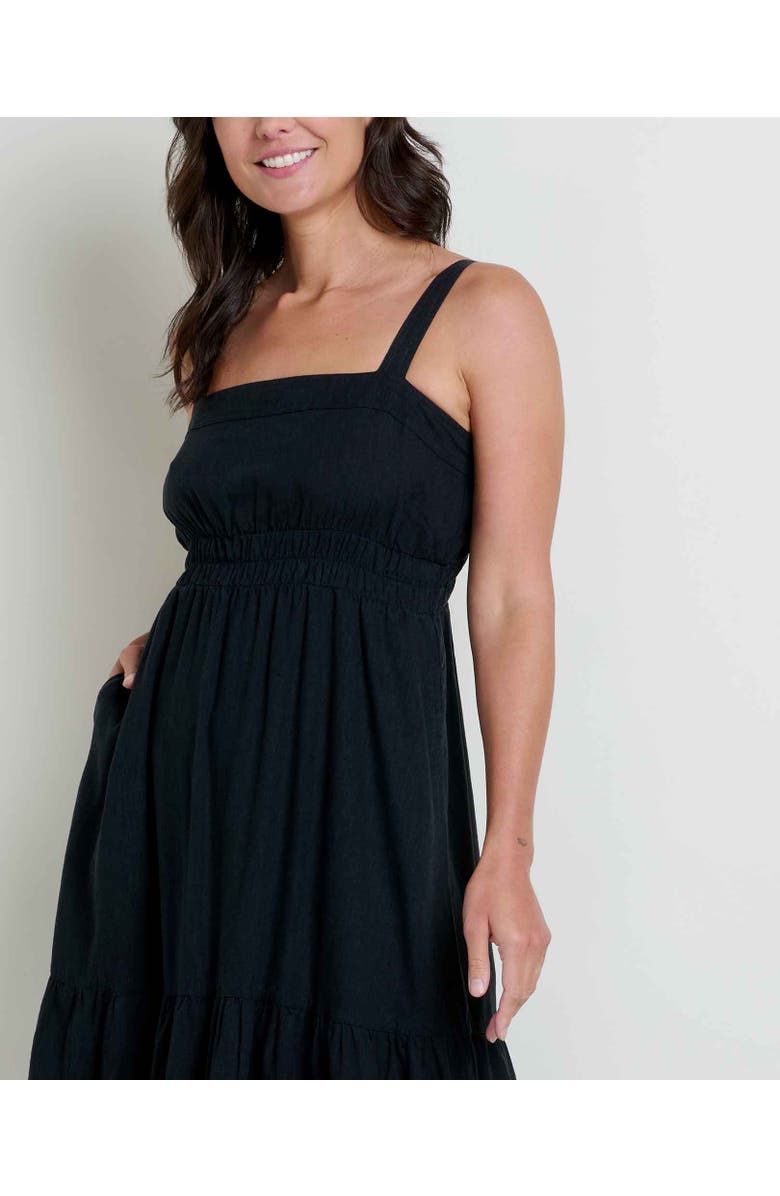 Toad & Co Taj Hemp Tiered Midi Sleeveless Dress, Alternate, color, 