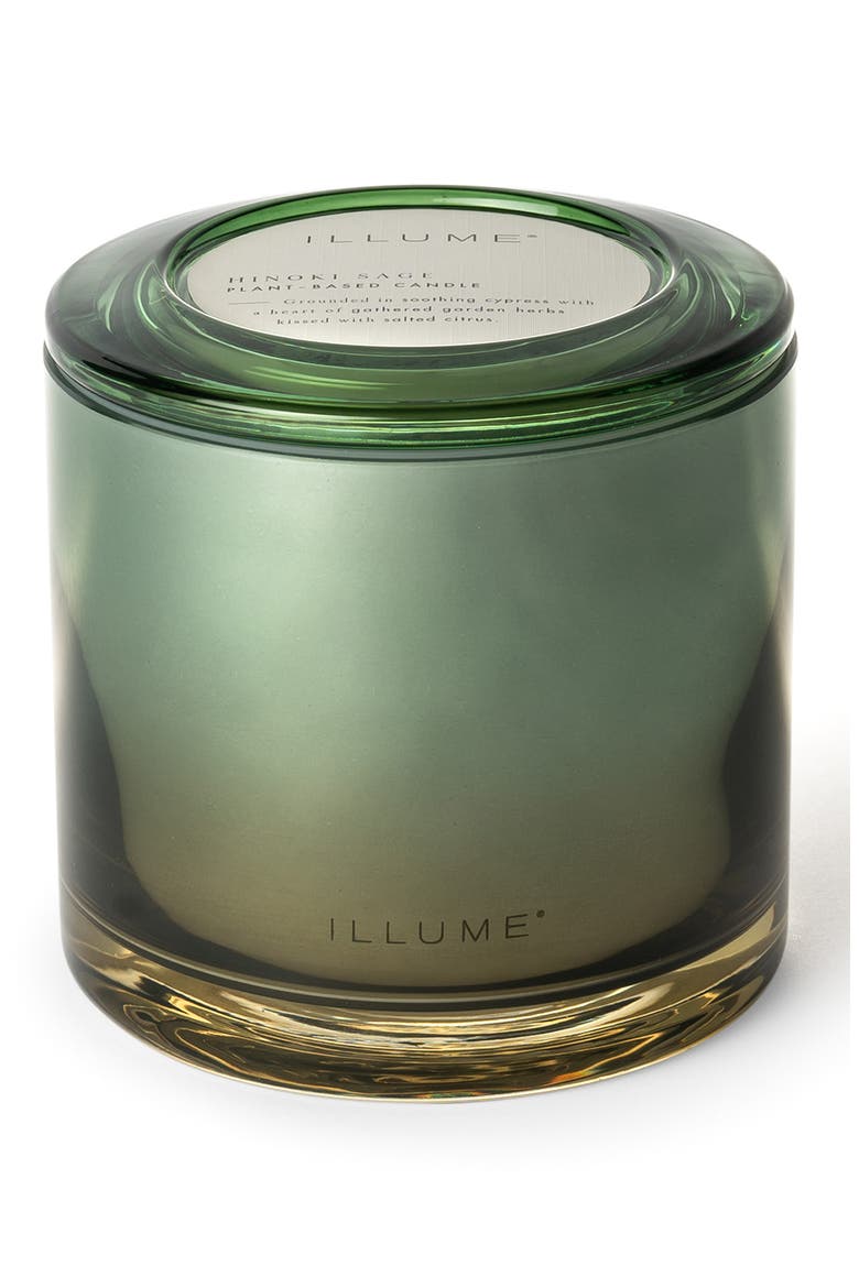 Terra Tabac Paloma Petal Statement Glass Candle, Main, color, HINOKI SAGE
