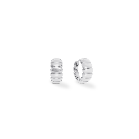 Structure Hoop Earrings