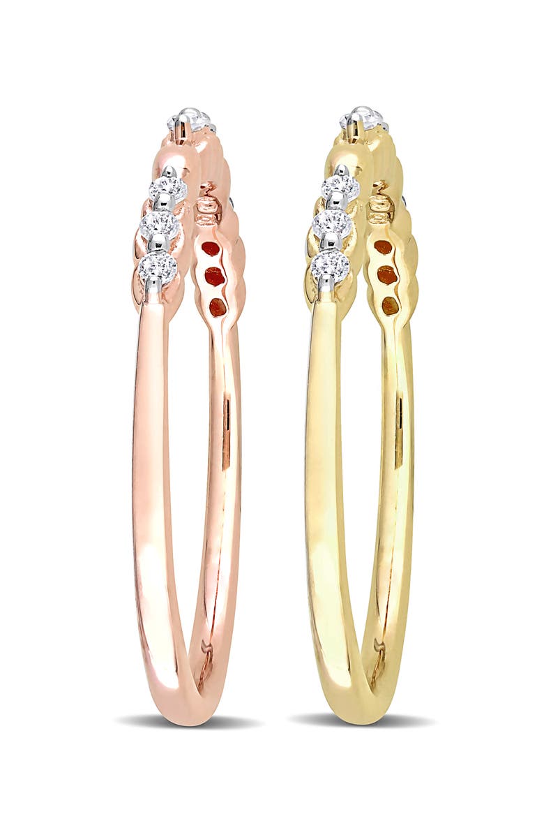 DELMAR Set Of 2 Diamond Rings - 0.18ct., Alternate, color, Multi