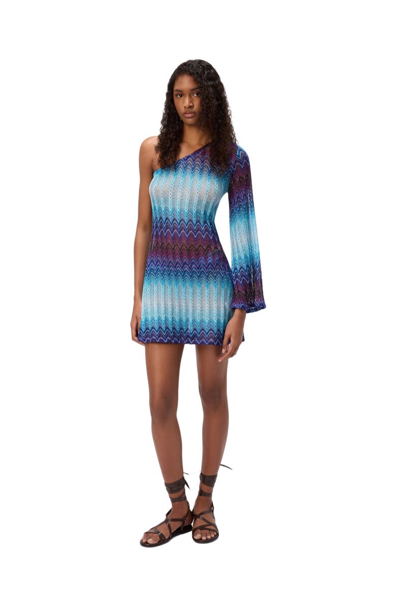 Missoni Short One-shoulder Cover-up, Main, color,