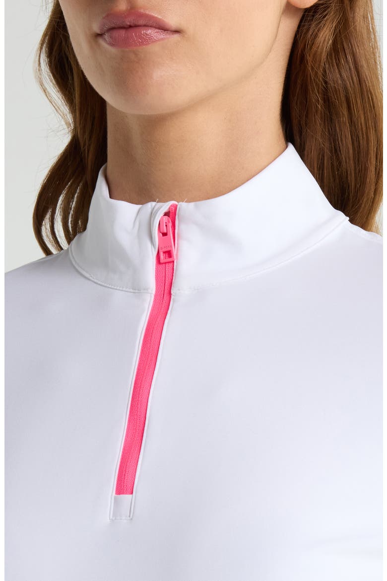 Quarter-Zip Performance Pullover, Alternate, color, SNOW