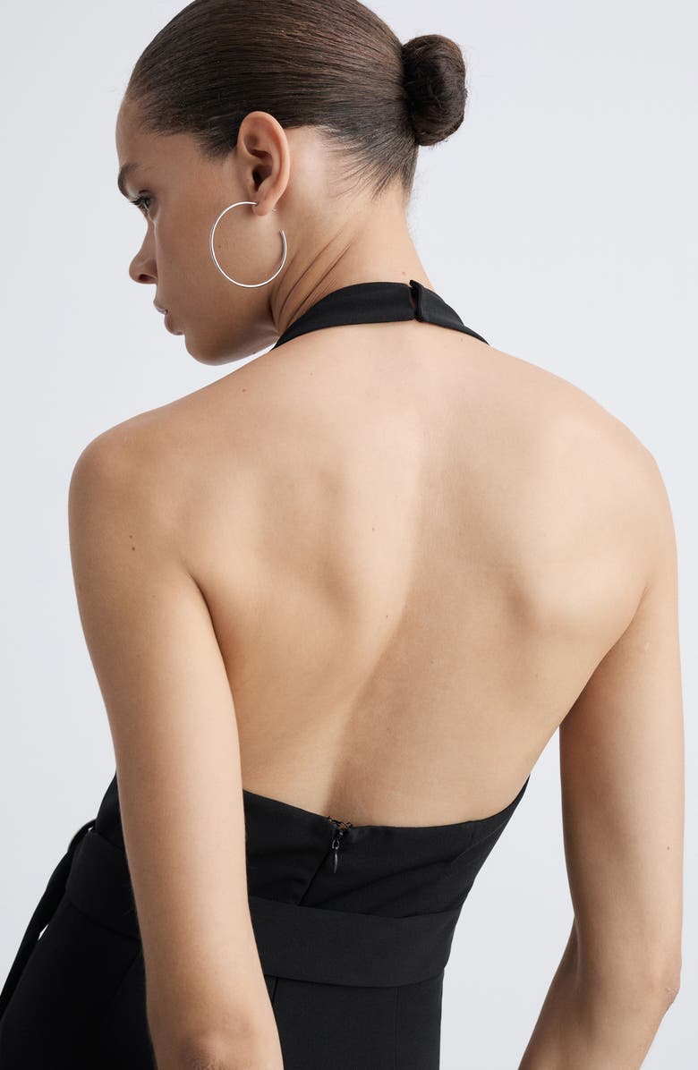 MANGO Halter Neck Jumpsuit, Alternate, color,