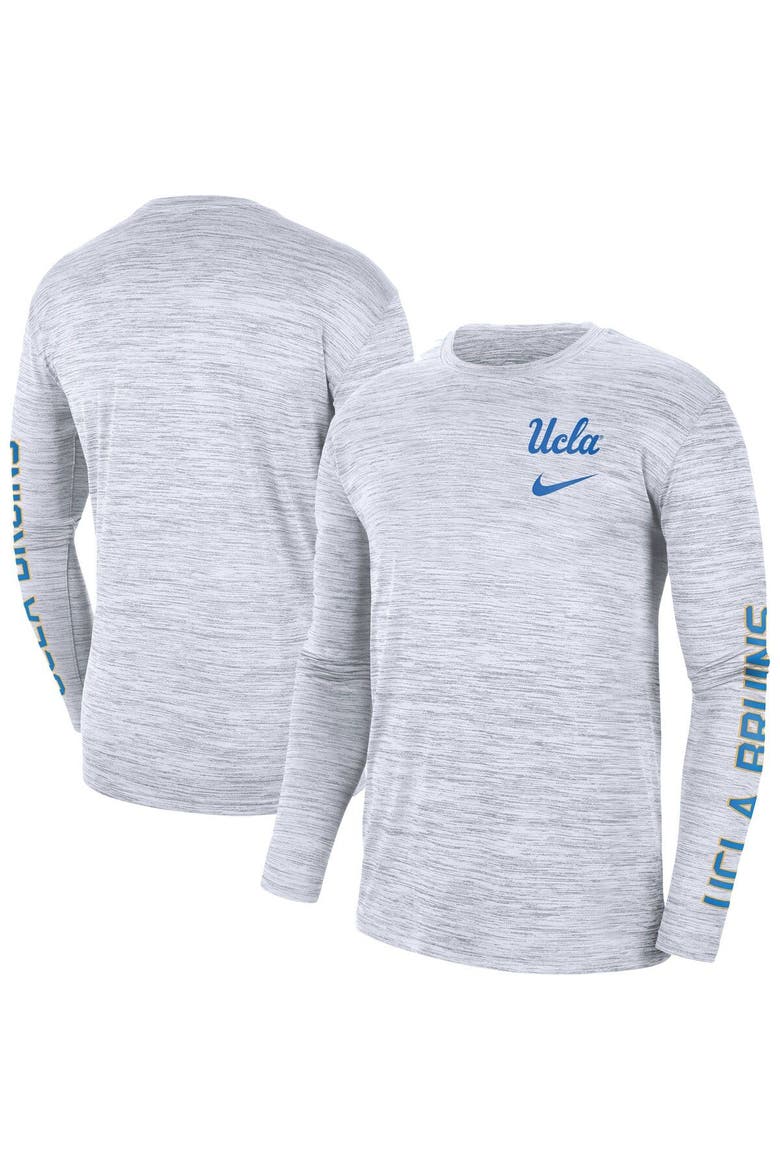 Men's Nike White UCLA Bruins Velocity Legend Team Performance Long Sleeve T-Shirt, Main, color, White