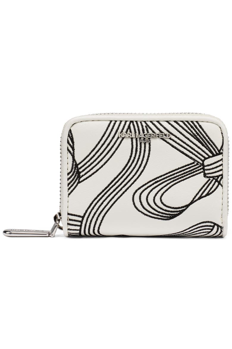Maybelle Wallet, Main, color, White/Black Print