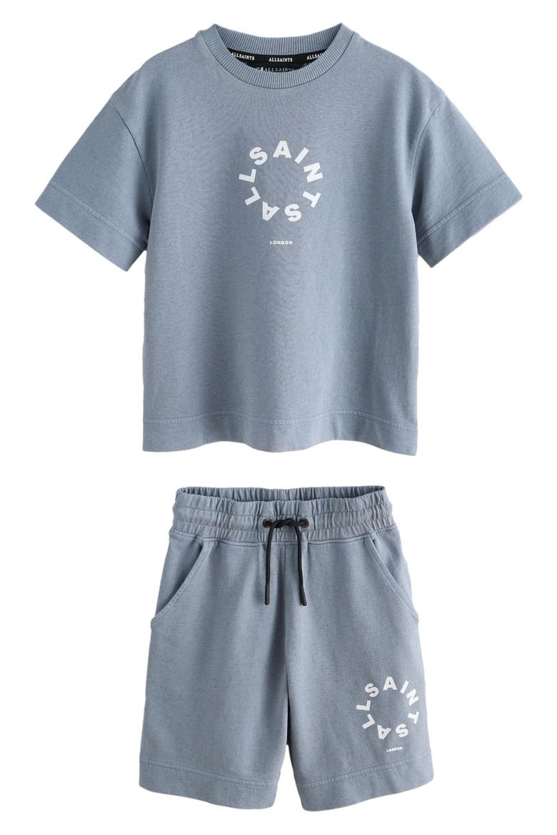 Kids' Tierra T-Shirt & Shorts Set, Main, color, BLUE