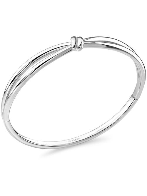 Devata Love Knot Bangle Bracelet In Metallic