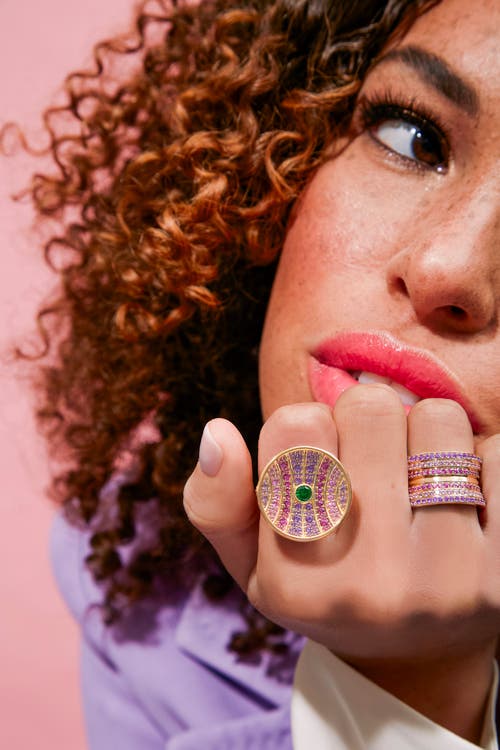 Campbell + Charlotte Revel Large Dimensional Ring In Multi