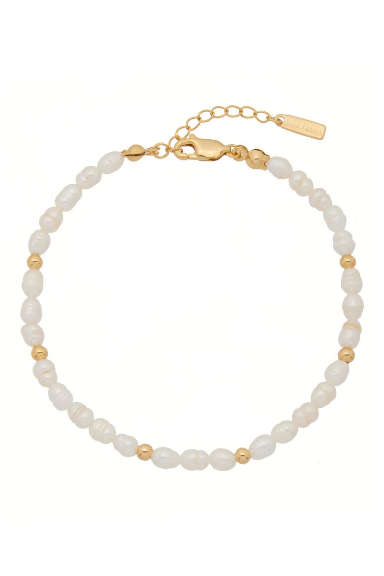 Freshwater Seed Pearl Bracelet, Main, color, WHITE