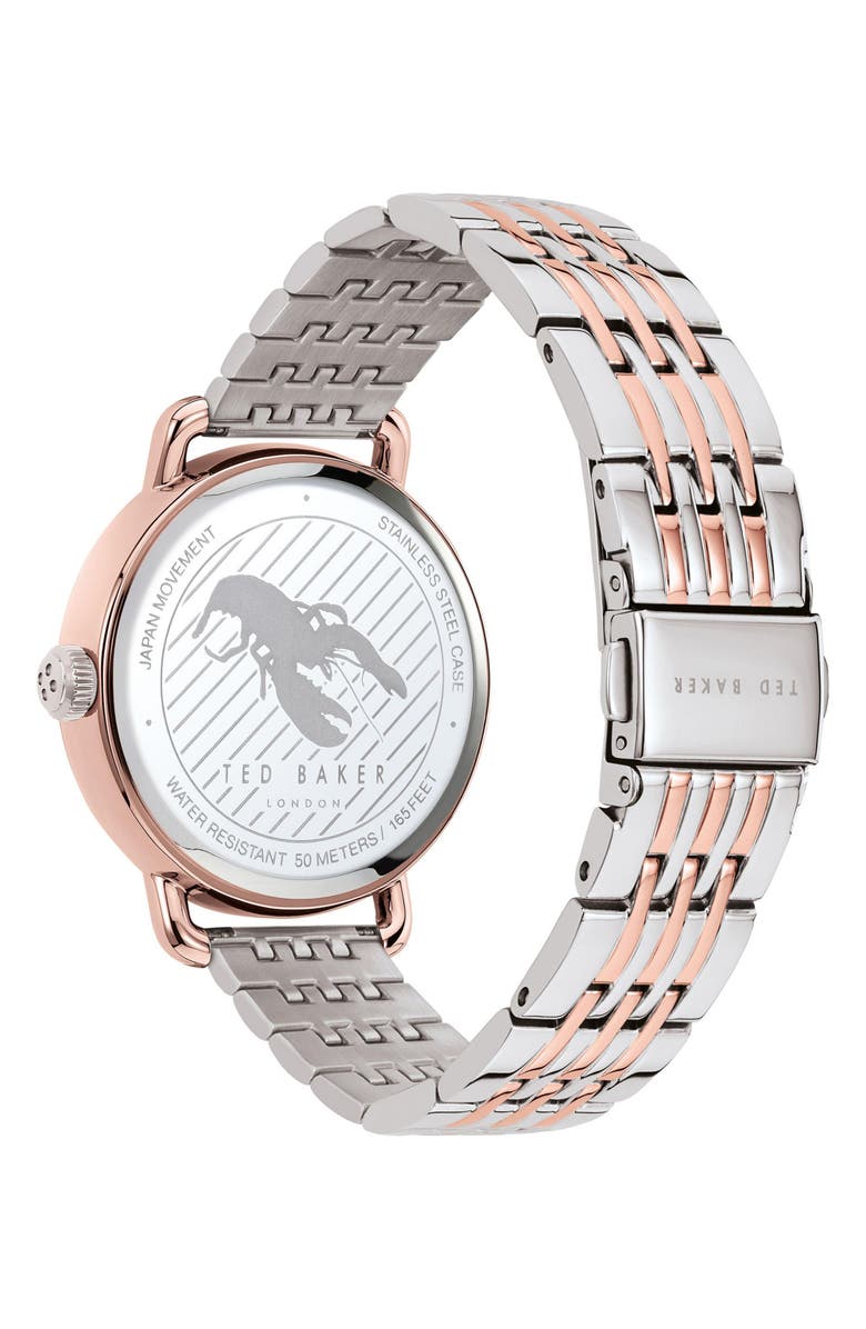 Ted Baker Quartz Bracelet Watch, 34mm, Alternate, color, 