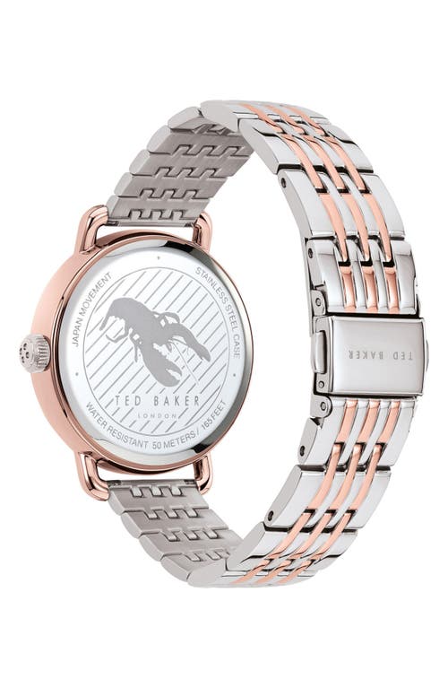 Ted Baker Quartz Bracelet Watch, 34mm In Silver