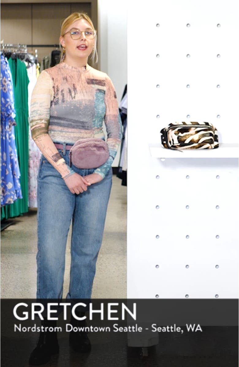 Captain Zebra Genuine Calf Hair Belt Bag, sales video thumbnail