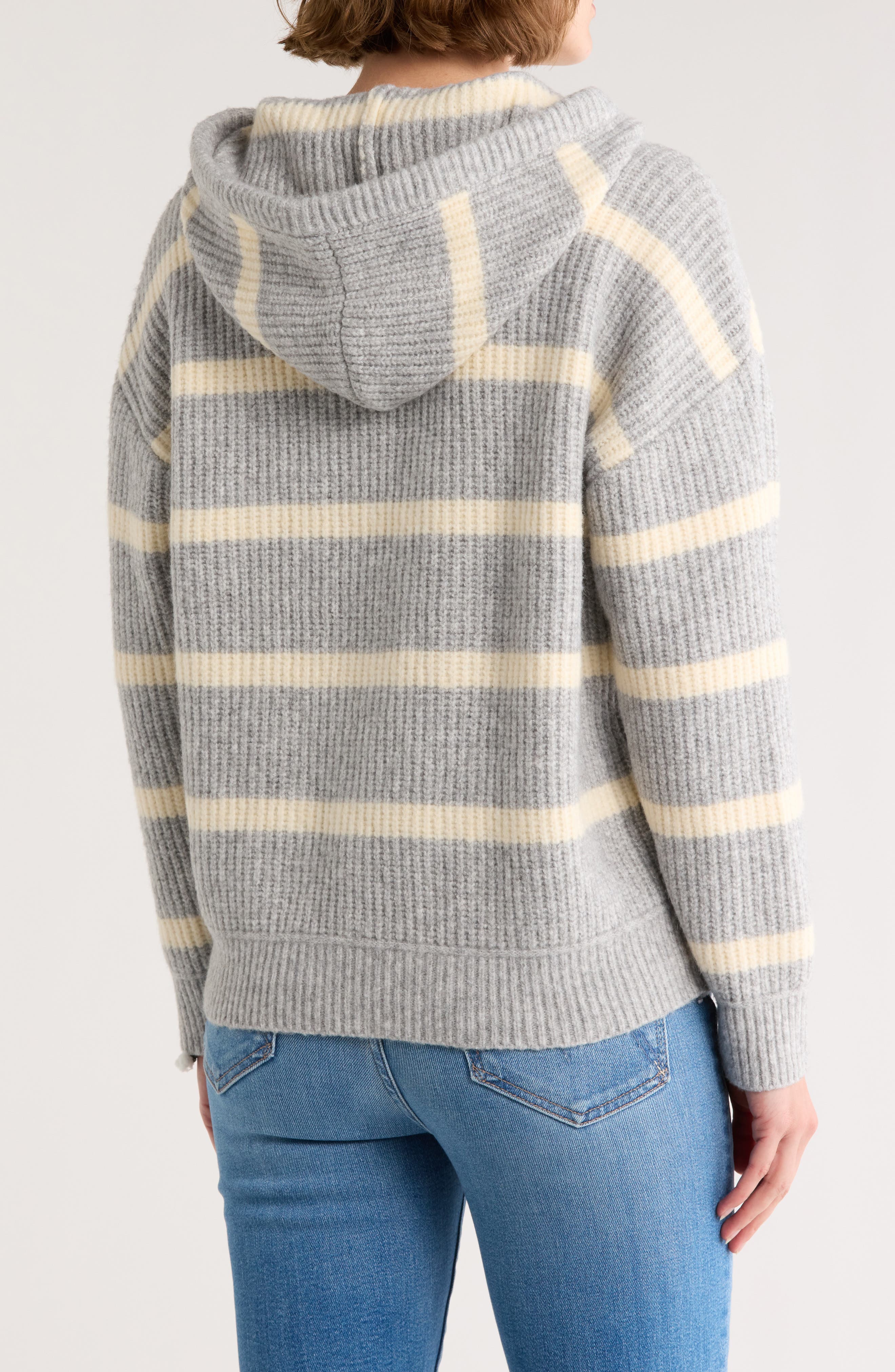 Stripe Hooded Sweater - image 4