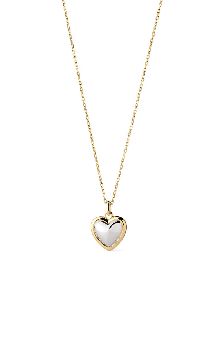 Ana Luisa Heart Pendant Necklace, Main, color, Gold / Silver