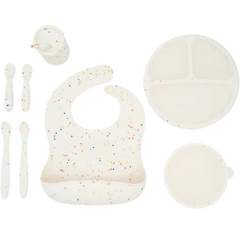 Silicone Baby Feeding Set, Develops Self Feeding Skills, BPA-Free, 8-Piece