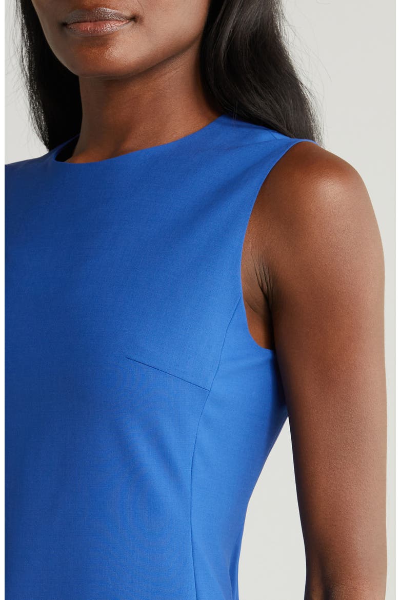Sleeveless Stretch Wool Sheath Dress, Alternate, color, LUPINE