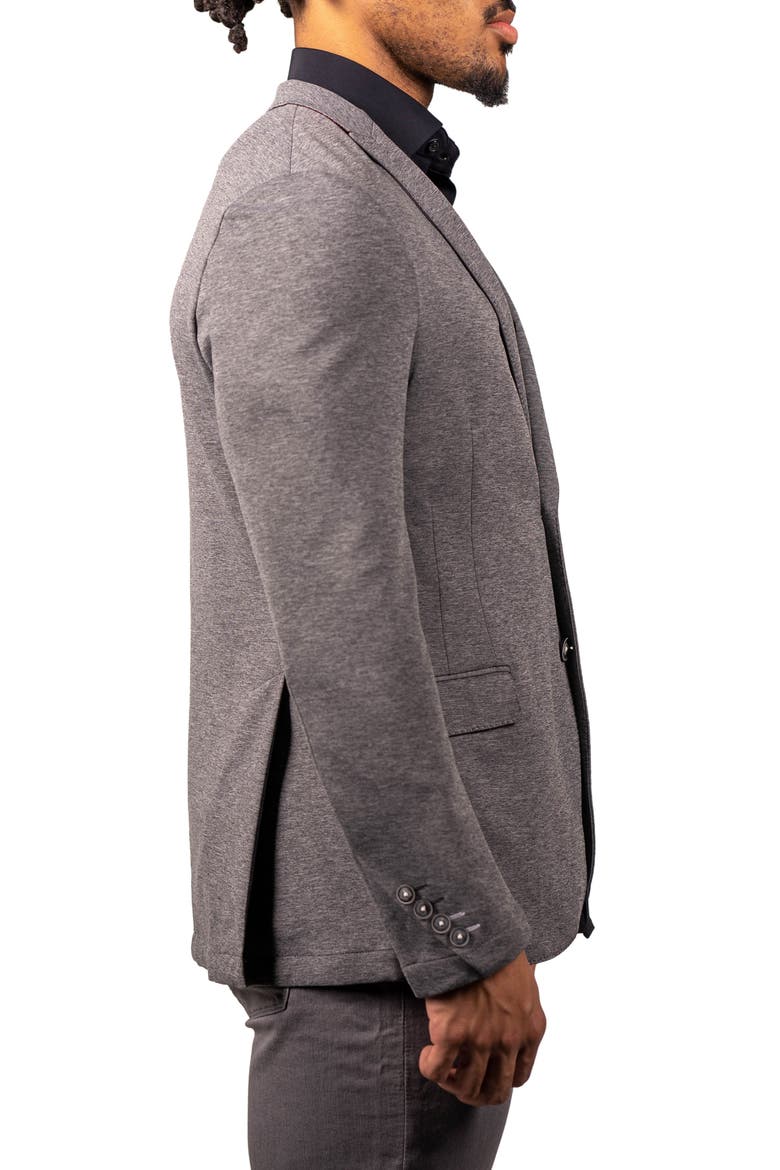 Stretch Grey Unconstructed Blazer, Alternate, color, GREY