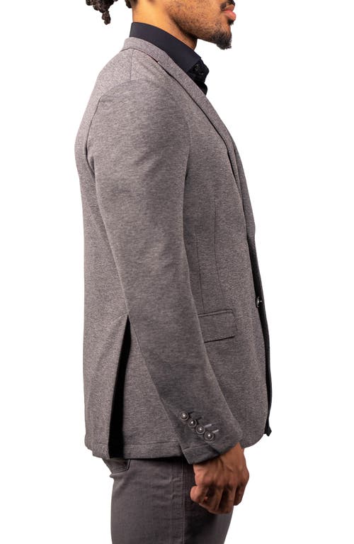 Maceoo Stretch Grey Unconstructed Blazer In Gray