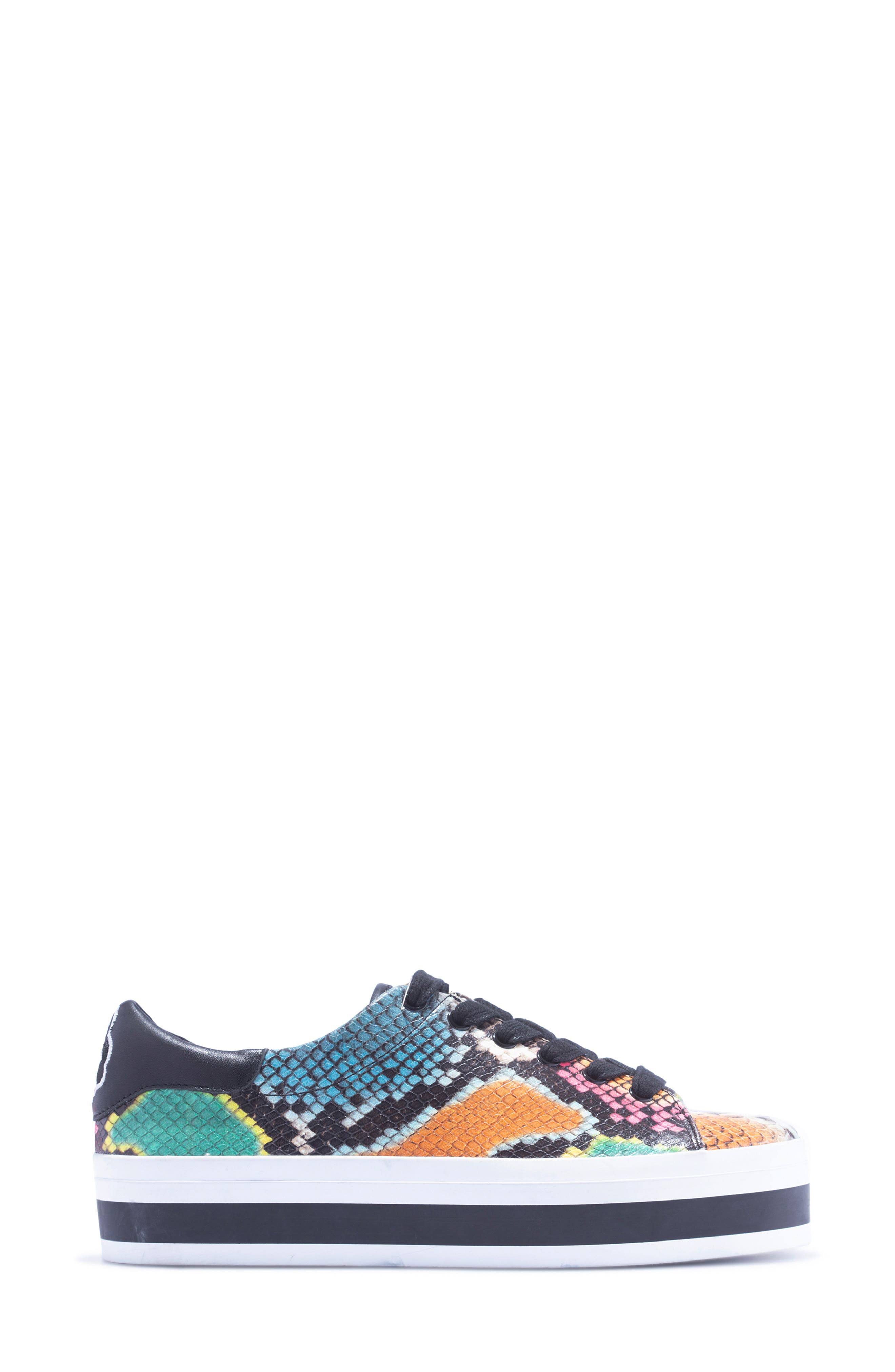 Ezra Flatform Sneaker, Alternate, color, MULTI/ BLACK