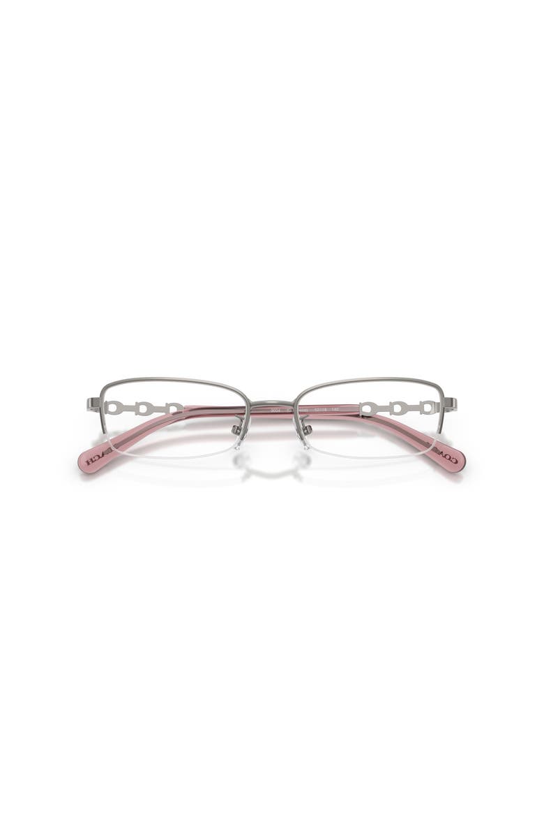 COACH 52mm Rectangle optical glasses, Alternate, color, Grey