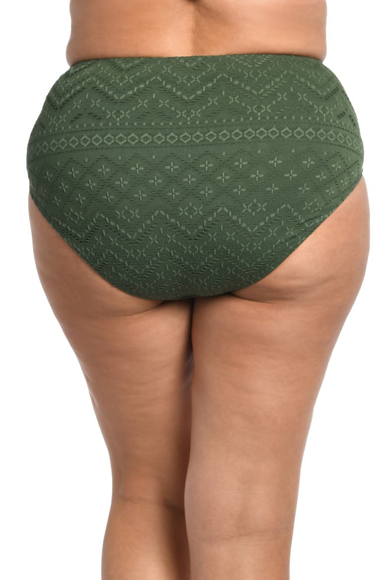Salt High Waist Bikini Bottoms, Alternate, color, OLIVE
