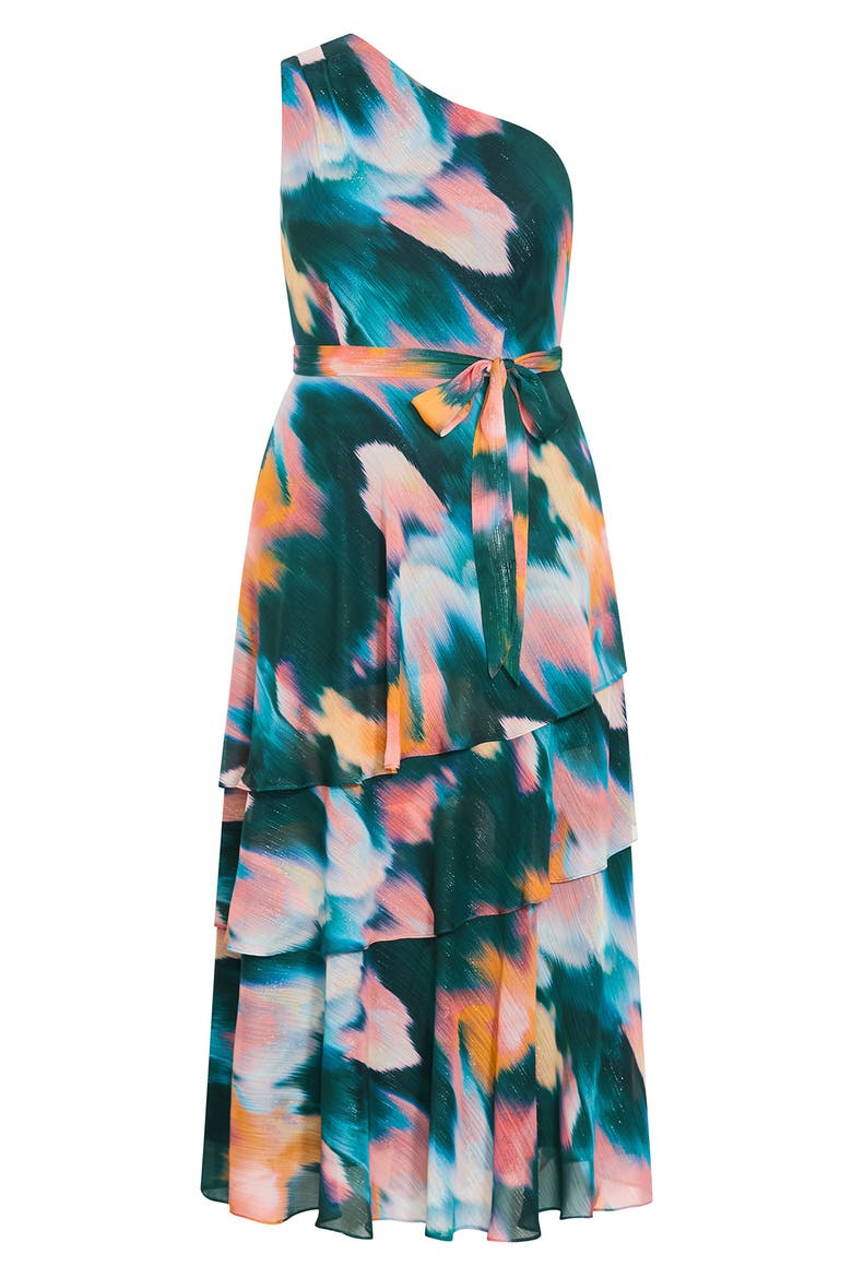 Rendezvous Tiered Ruffle Dress, Alternate, color, RENDEZVOUS