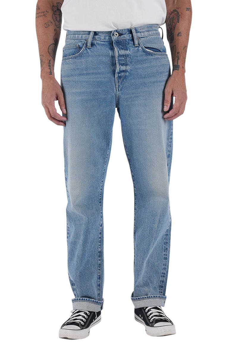 The Pail Loose Straight Leg 12.5-Ounce Slub Selvedge Jeans, Main, color, LOU