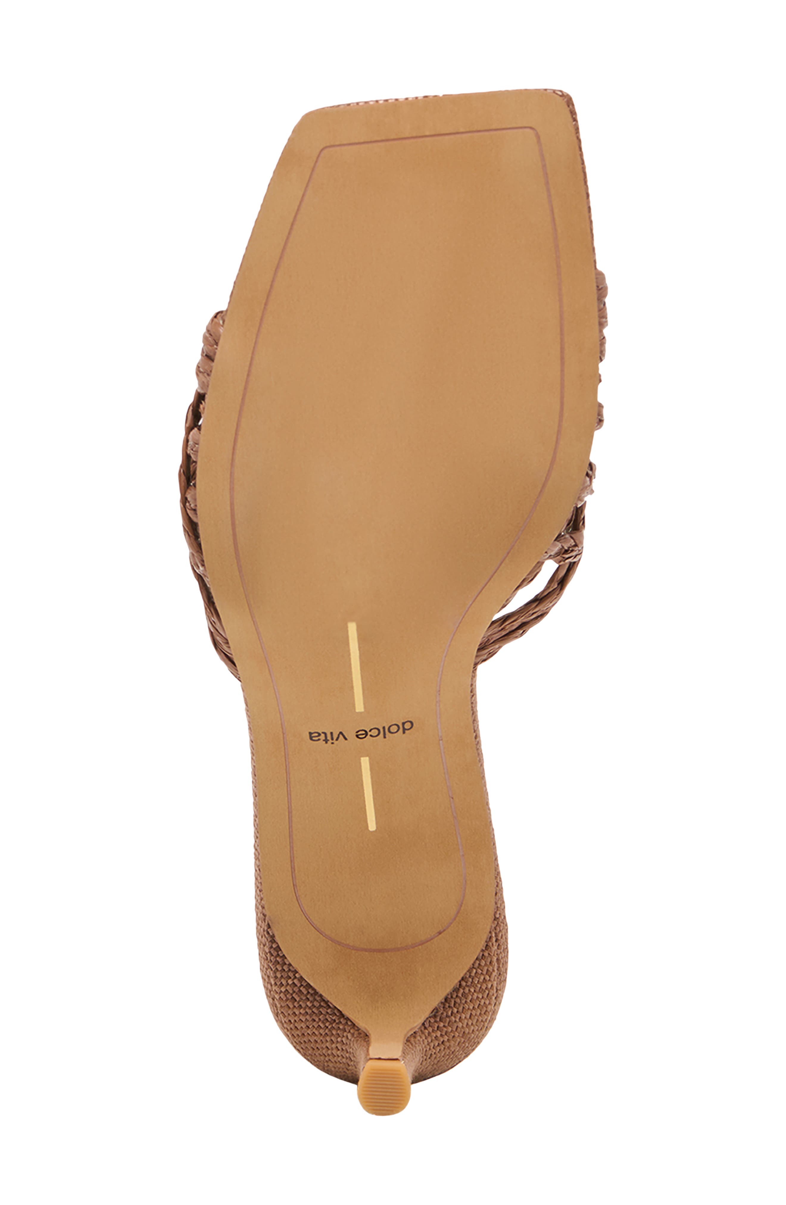 Dolce Vita Bowen Sandal, Alternate, color, Cognac Raffia