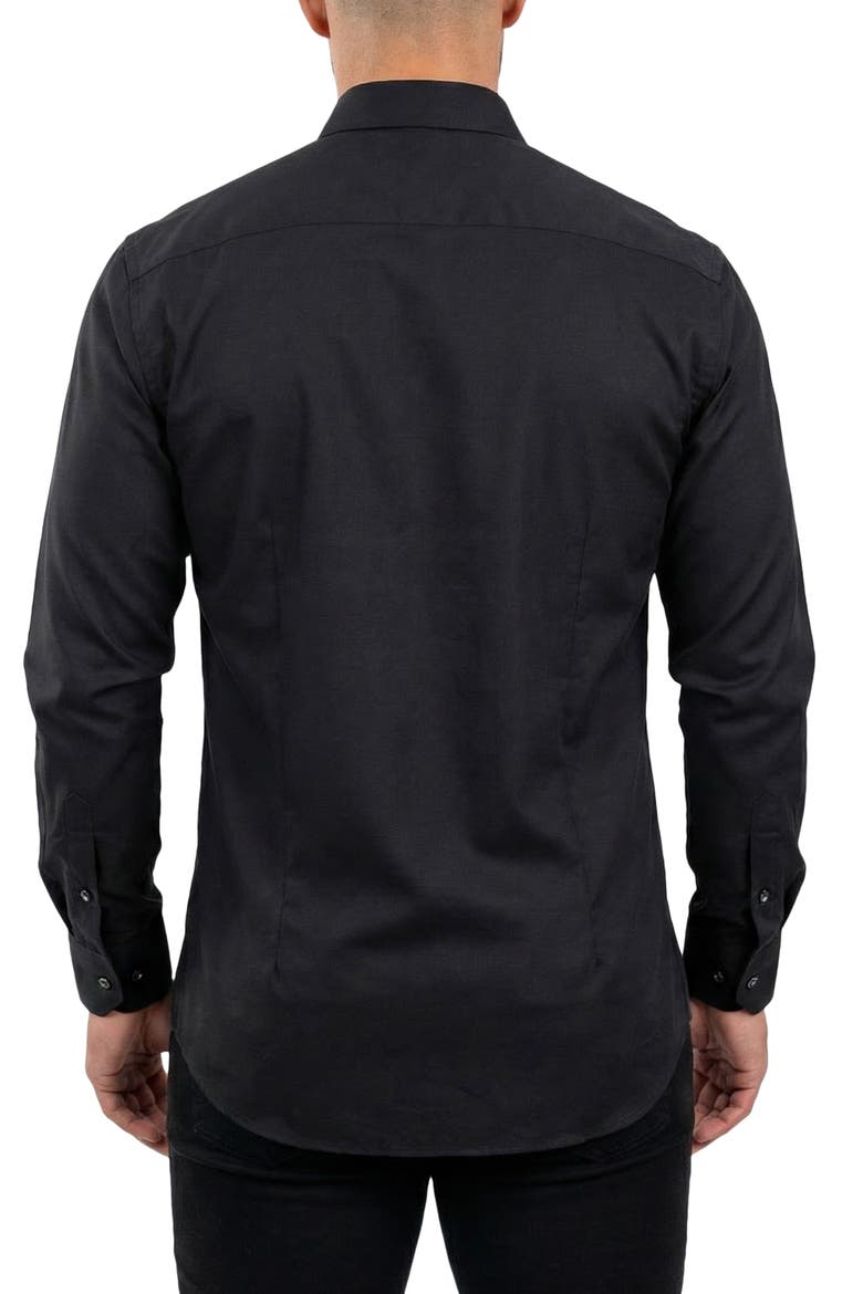 Einstein Contemporary Fit Button-Up Shirt, Alternate, color, BLACK