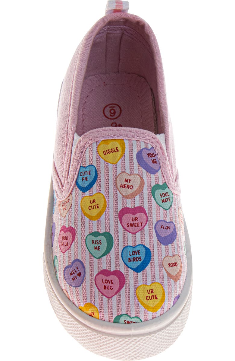 SweetHearts Conv. Hearts Slip-On 5-10, Alternate, color, Lilac Multi