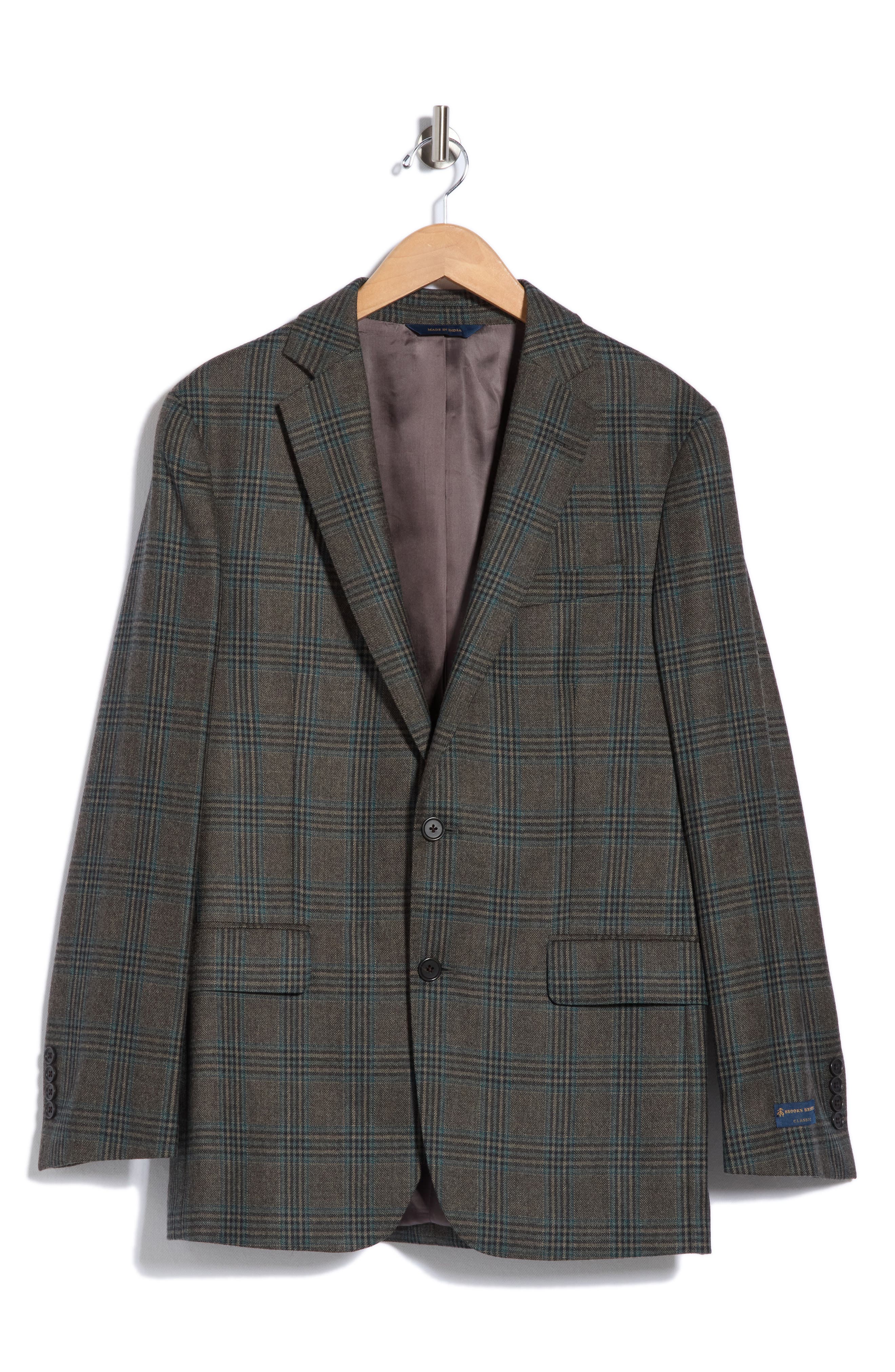 selected OLIVE TEAL CHECK