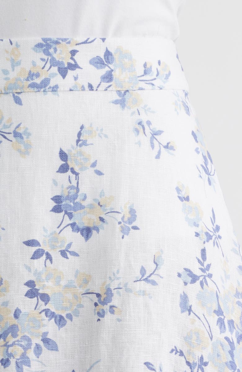 Reformation Peony Floral Skirt, Alternate, color, Lana