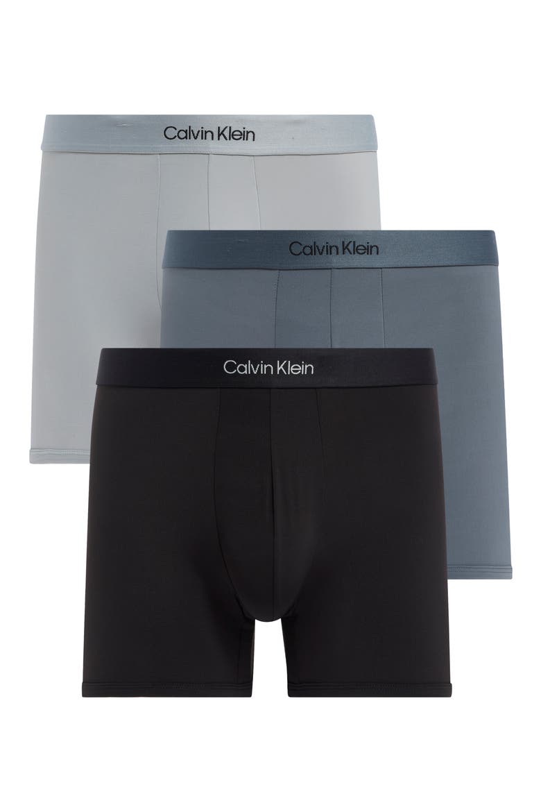3-Pack Stretch Contour Pouch Boxer Briefs, Main, color, BLACK/ TURBULANCE/ WOLF GREY