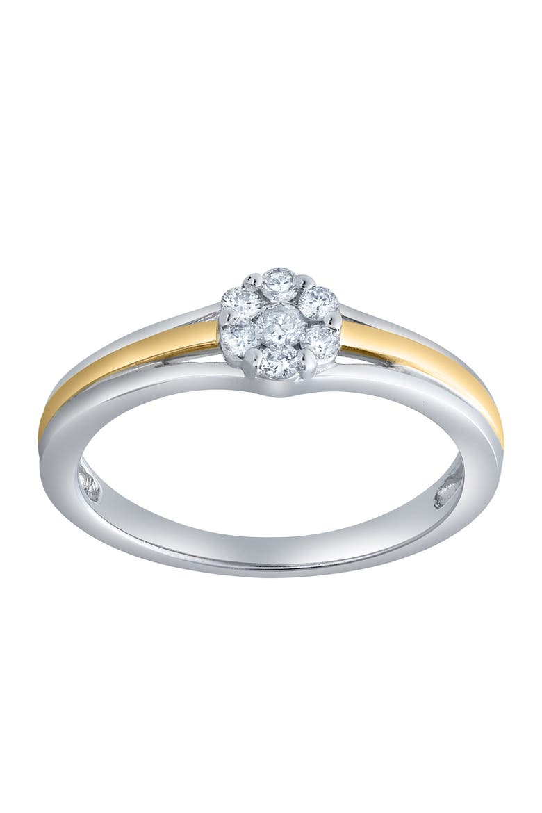 Cherelle 0.20 Ct Natural Diamond 10K Gold Ring, Main, color, 10K White Gold