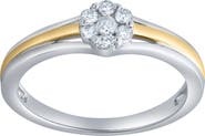 LuvMyJewelry Cherelle 0.20 Ct Natural Diamond 10K Gold Ring