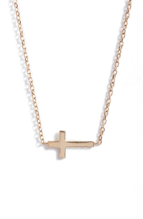 Love Letter Cross Pendant Necklace